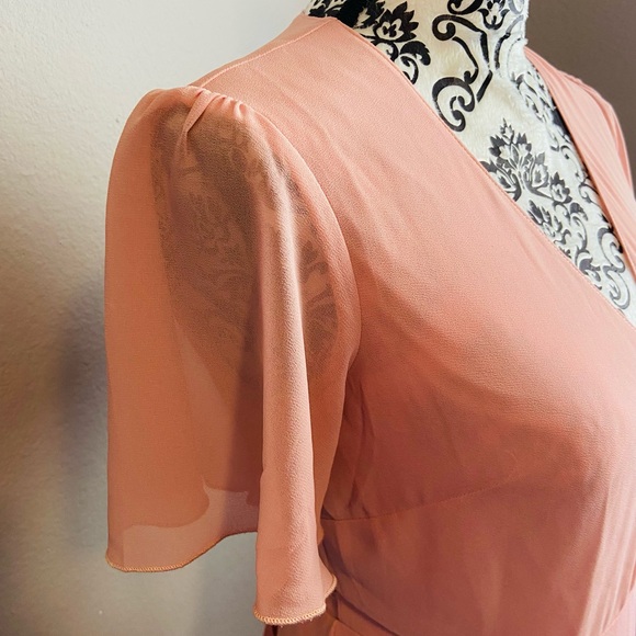 Show Me Your MuMu pink wrap maxi dress - Picture 6 of 12